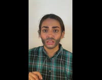 Girl transforms into guy makeup facial hair