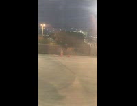 Man try to land cone flip airport