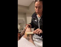 Collab BitchMP - Woman waxes guy and lectures him 