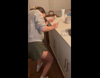 Woman makes silly looking deviled eggs 