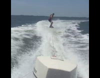 Collab Kook Of The Day - MUSIC man in black water ski face plants