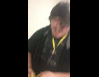 guy in black long hair lemon juice in eyes