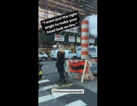 Woman picture New York steam pipe