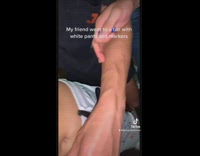 Girl goes to bar and lets people sign her pants 