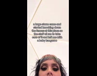 Baby kangaroo hugged by filmer at storm