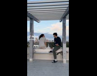 Collab BoysIG - Couple hanging out on rooftop 