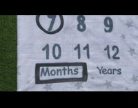 Seven months brown puppy run backyard music