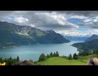 Crowd enjoys party on top of mountain