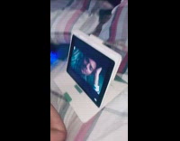 Baby girl watches harry styles music video 