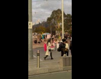 Collab IITW - Women in pink dance cover at park at sunset