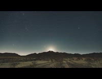 Collab DailyDoseOfInternet - Moon Rising Right Above Mountain Horizon