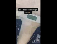 Collab BitchIG2 - Guy restroom scale weigh lose lighter