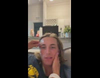 Guy gets his brows done by his girlfriend