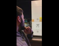 Guy drive thru large coke