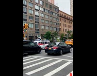 Ghosbusters Ectomobile car drive on the street