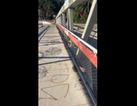 Woman in bikini poses at the river