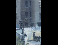 Guy sits on rooftop with tent Part 1 