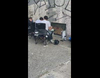 Guys bring ps5 and tv to play video games outside 