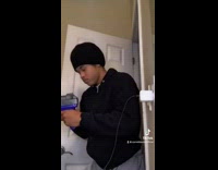 Little kid hides behind door bless you 