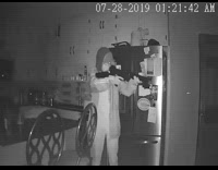 Collab KaleSaladIG - Guy gets midnight snack gun drops cans