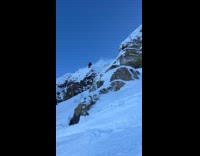 Collab SendItOfficiall - Man jump and ski down steep slope