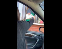 Girl orders raccoon cake pop