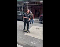 Man randomly fights people on street 