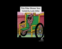 Shirtless guy uses a filter to see who he looks like 