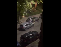 Two girls do photoshoot in the middle of the night outside