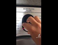 Collab ClipsIG - Woman turning washing machine knob to a song