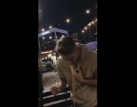 Guy throws up while friend plays rock paper scissors