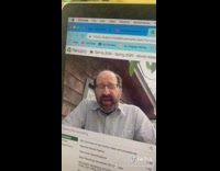 Professor teacher zoom lesson treehouse