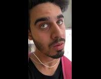 Guy dance off brown rooster bird garage