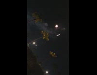 Fireworks from disneyland seen from guys motel room