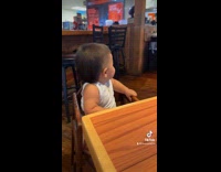 Collab Clips MPUGC - Toddler smiling at waitress