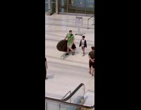 Guy sees John Cena filming movie in train station 