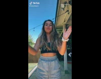 Sister funny hairstyle two horns purple shirt