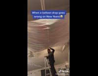 New Years balloon release fail 