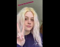 Collab BitchIG2 - Girl purple hair transformation 