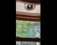 Woman finds Jesus toy on ceiling light