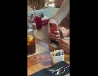 Two woman photo shoot drink restaurant