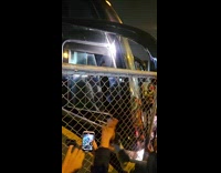 Paul McCartneys tour bus gets stuck on fence 