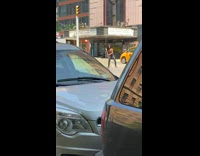 Collab winy - Shirtless long haired man spin staff on street