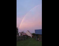 Double rainbow in the sky 