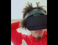 Red sweater guy VR headset animation