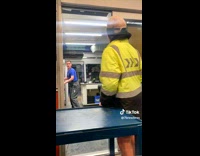 Guy orders large iced water from friend 