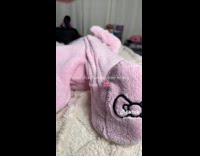 Baby girl wear hello kitty onesie pajama