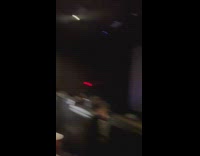Guy puts on hand shadow show in movie theater 