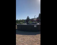 Collab Kook Of The Day - Cop rides bicycle obstacle course ramp helmet 