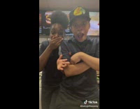 Mcdonalds worker shows weave and coworkers go crazy